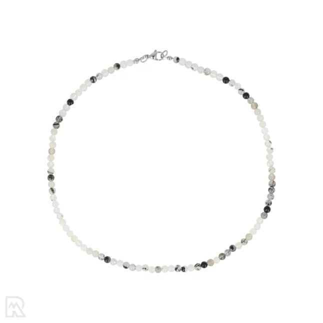 Toermalijnkwarts Ronde Kralenketting | 4 mm - 45 cm