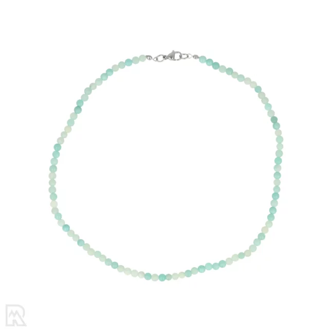 Amazoniet Extra Ronde Kralenketting | 4 mm - 45 cm