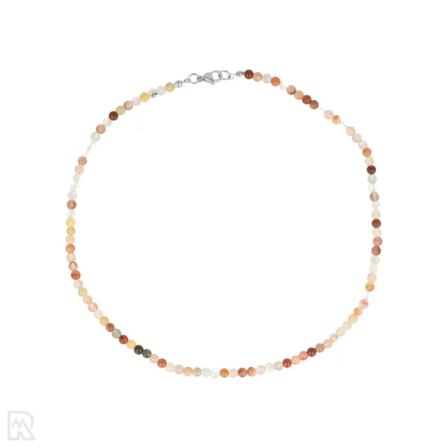 Kwarts Mix Ronde Kralenketting | 4 mm - 45 cm