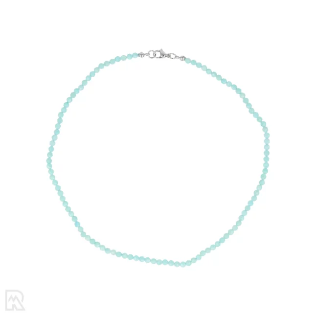 Amazoniet  Facet Kralenketting | 4 mm - 45 cm