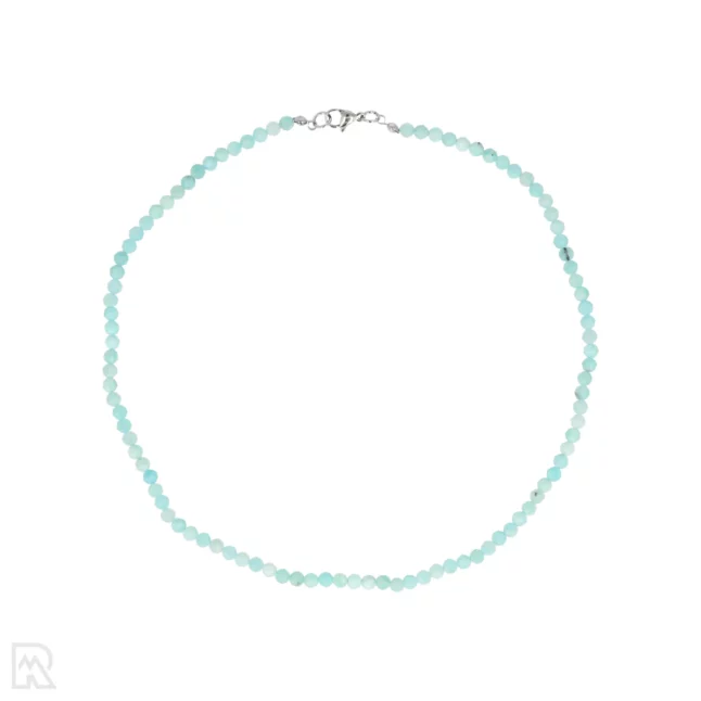 Amazonite Extra Faceted Bead Necklace | 4 mm - 45 cm