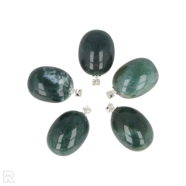Moss agate Health Pendant from China with item number 8634