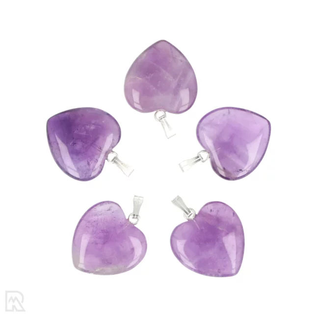 Amethist Hart Hanger | 2 cm