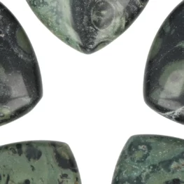 Kambaba Jaspis Doorboorde Hart Hanger uit China met artikelnummer 5889