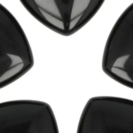 Zwarte Obsidiaan Doorboorde Hart Hanger uit China met artikelnummer 5890