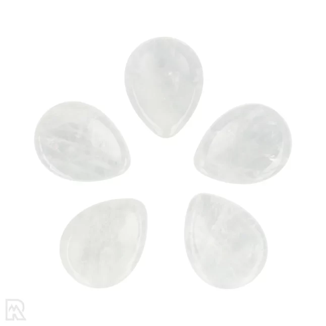 Bergkristal Worry Stone | Druppel