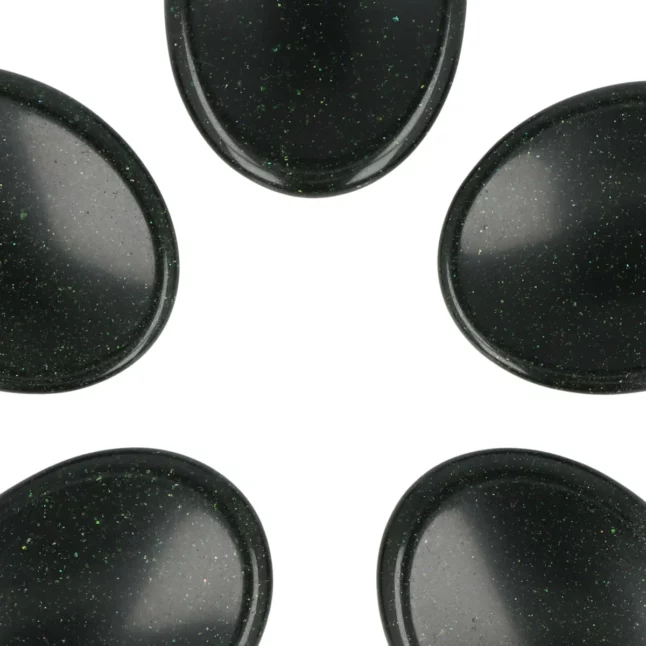Groene Goudsteen Worry Stone | Ovaal – Bild 2