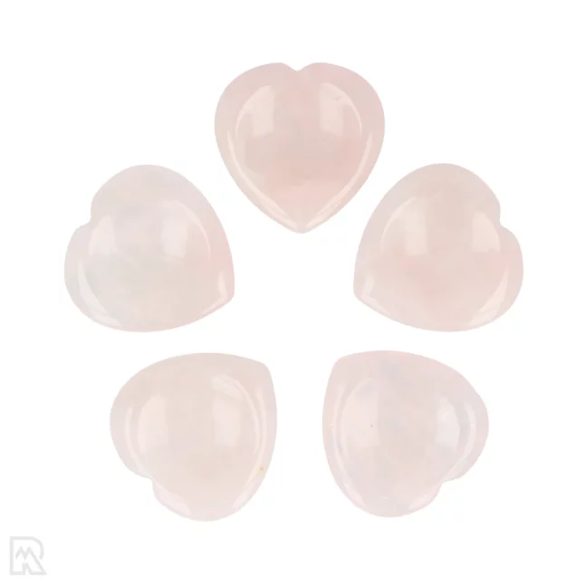 Rozenkwarts Worry Stone | Hart