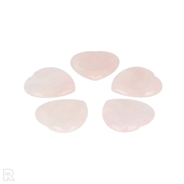 Rozenkwarts Worry Stone | Hart - Afbeelding 3