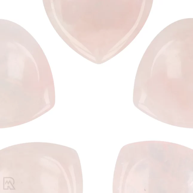 Rozenkwarts Worry Stone | Hart - Afbeelding 2