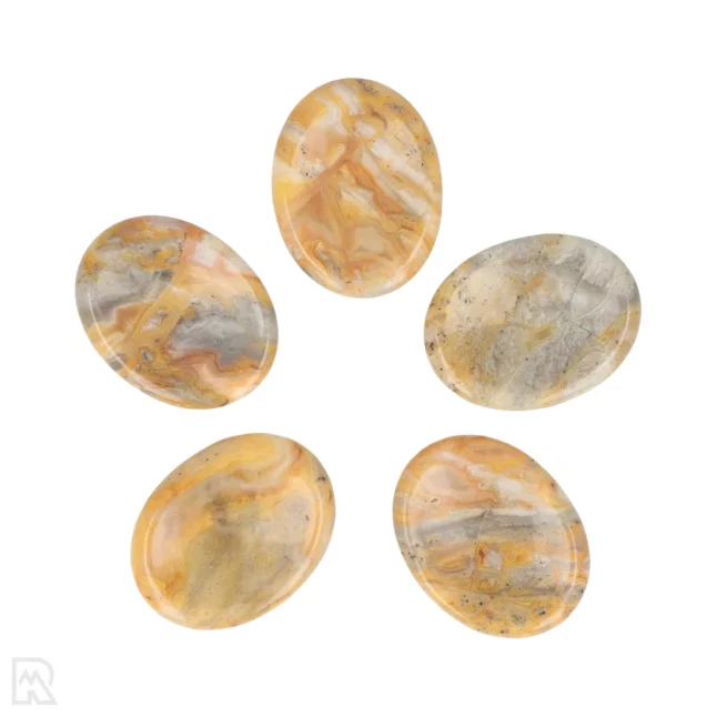 Crazy Lace Agaat Worry Stone | Ovaal