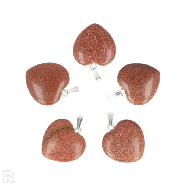 Goldstone Heart Pendant | 2 cm