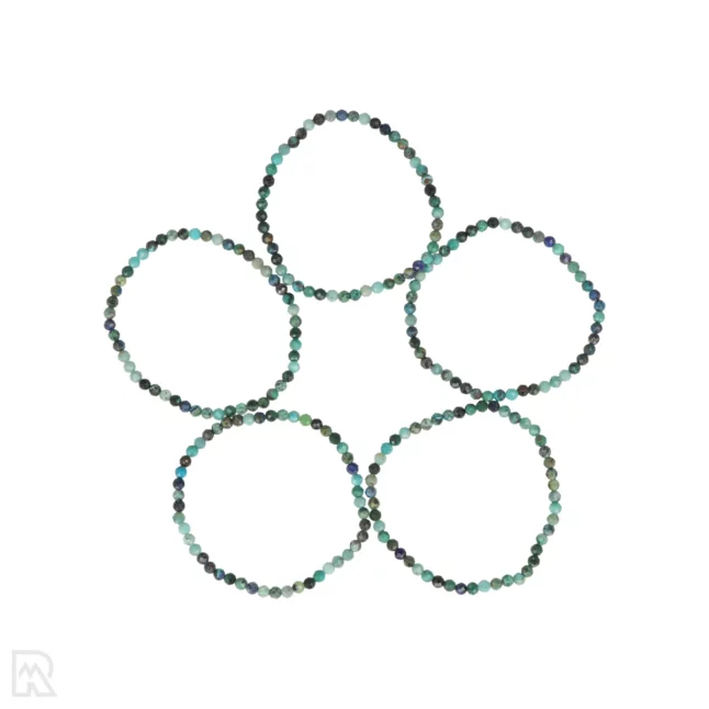 Azuriet Facetarmband | 4 mm