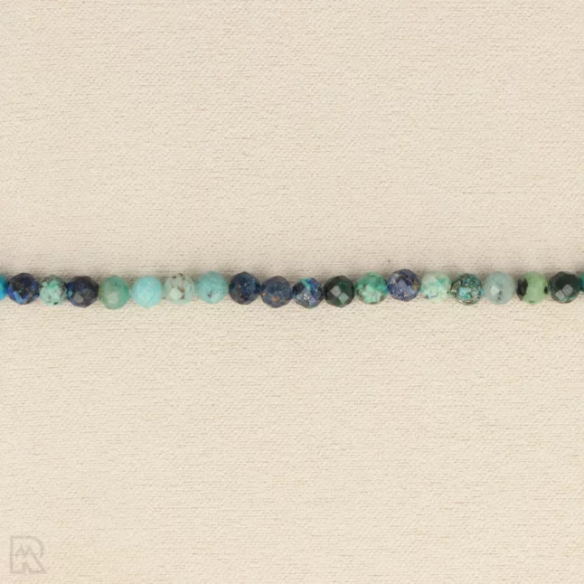 Azuriet Facetarmband | 4 mm - Afbeelding 3