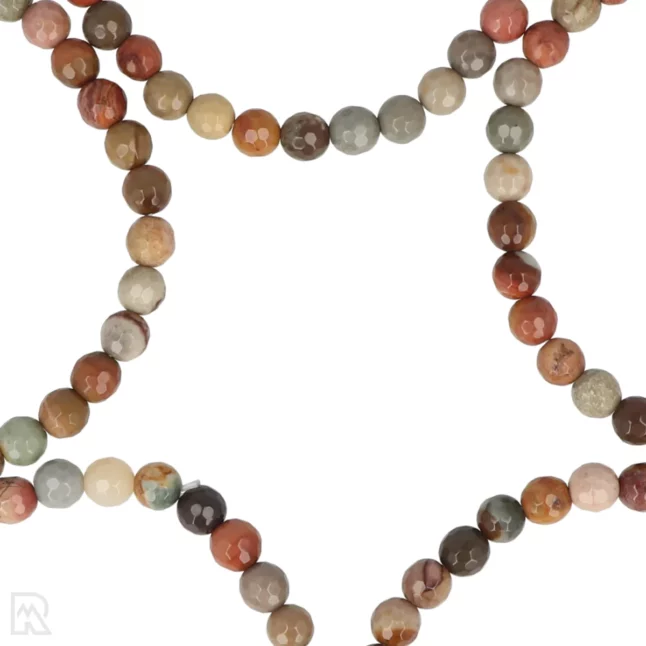 Polychroom Jaspis Facetarmband | 6 mm - Afbeelding 2