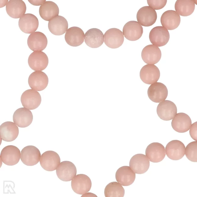 Roze Opaal Kogelarmband | 8 mm - Afbeelding 2