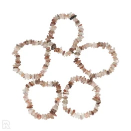 Rode Rutielkwarts Ronde Splitarmband uit China met artikelnummer 8294