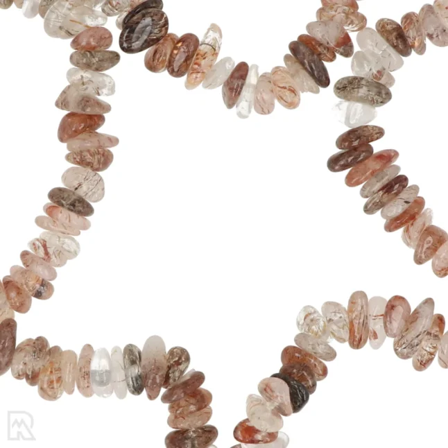 Red Rutile Quartz Round Split Bracelet from China with item number 8294