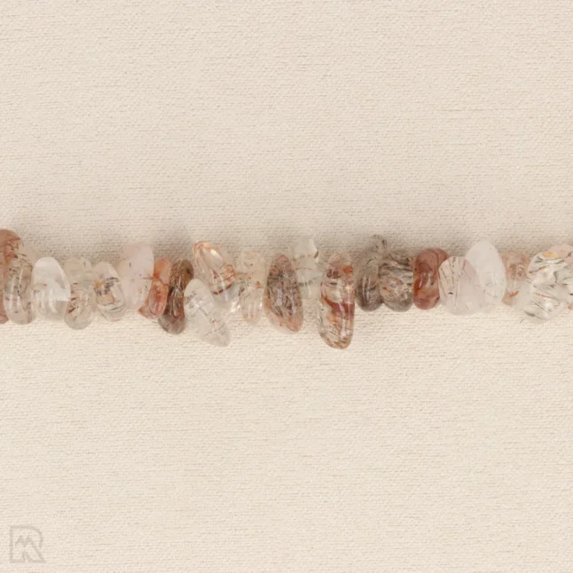Red Rutile Quartz Round Split Bracelet from China with item number 8294