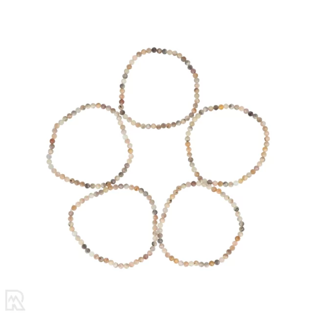 Mix Maansteen Facetarmband | 4 mm