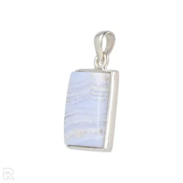 Blue Lace Agaat Zilveren Hanger uit India met artikelnummer 19542