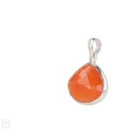 Carneool Facet Zilveren Hanger uit India met artikelnummer 19548