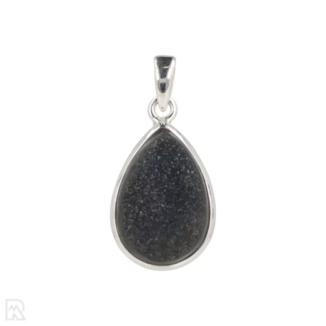 Druzy Onyx Zilveren Hanger uit India met artikelnummer 19568
