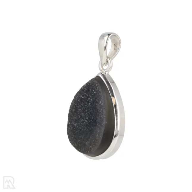 Druzy Onyx Zilveren Hanger uit India met artikelnummer 19568