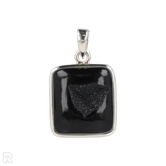 Druzy Onyx Zilveren Hanger uit India met artikelnummer 19569