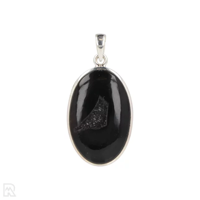 Druzy Onyx Zilveren Hanger uit India met artikelnummer 19572
