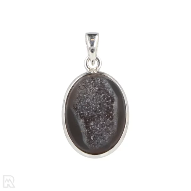 Druzy Onyx Zilveren Hanger uit India met artikelnummer 19573