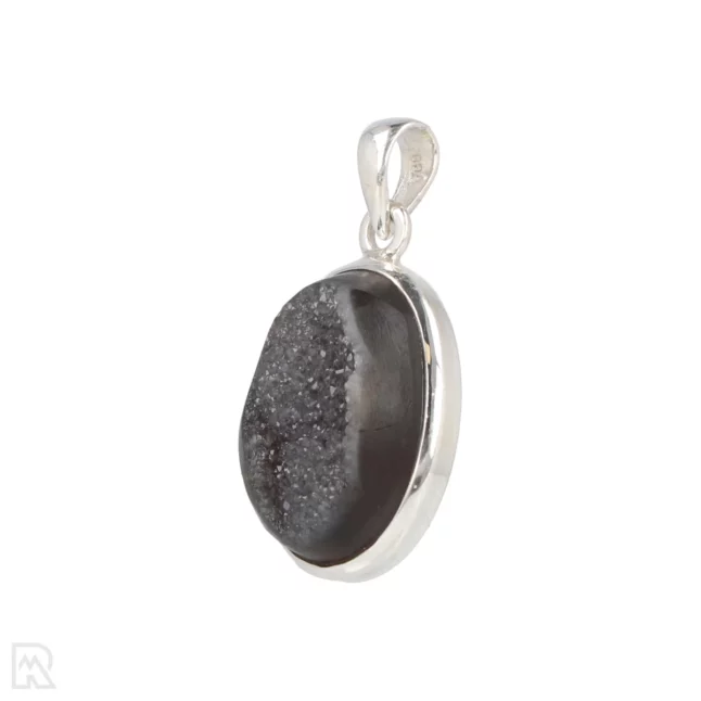 Druzy Onyx Zilveren Hanger uit India met artikelnummer 19573
