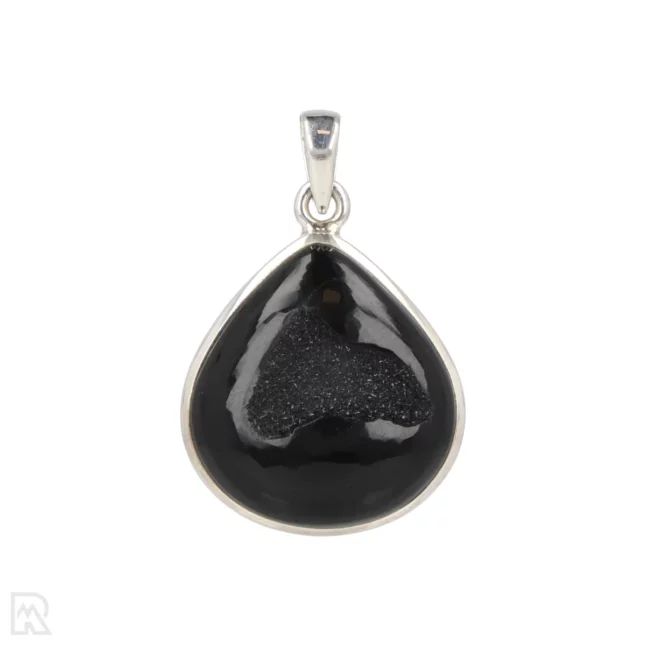 Druzy Onyx Zilveren Hanger uit India met artikelnummer 19574