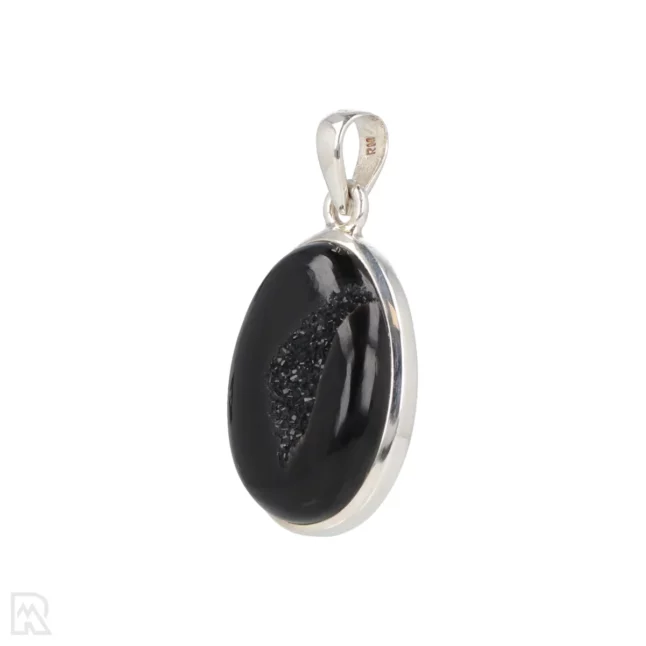 Druzy Onyx Zilveren Hanger uit India met artikelnummer 19576