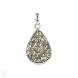 Druzy Pyriet Zilveren Hanger uit India met artikelnummer 19577