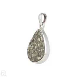 Druzy Pyriet Zilveren Hanger uit India met artikelnummer 19577