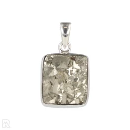 Druzy Pyriet Zilveren Hanger uit India met artikelnummer 19579