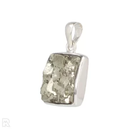 Druzy Pyriet Zilveren Hanger uit India met artikelnummer 19579