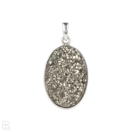 Druzy Pyriet Zilveren Hanger uit India met artikelnummer 19585