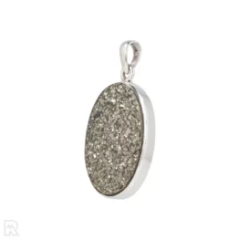 Druzy Pyriet Zilveren Hanger uit India met artikelnummer 19585