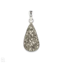 Druzy Pyriet Zilveren Hanger uit India met artikelnummer 19586