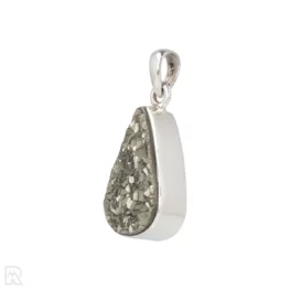 Druzy Pyriet Zilveren Hanger uit India met artikelnummer 19586