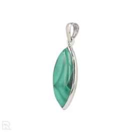 Malachiet Zilveren Hanger uit India met artikelnummer 19610