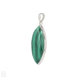 Malachiet Zilveren Hanger uit India met artikelnummer 19615