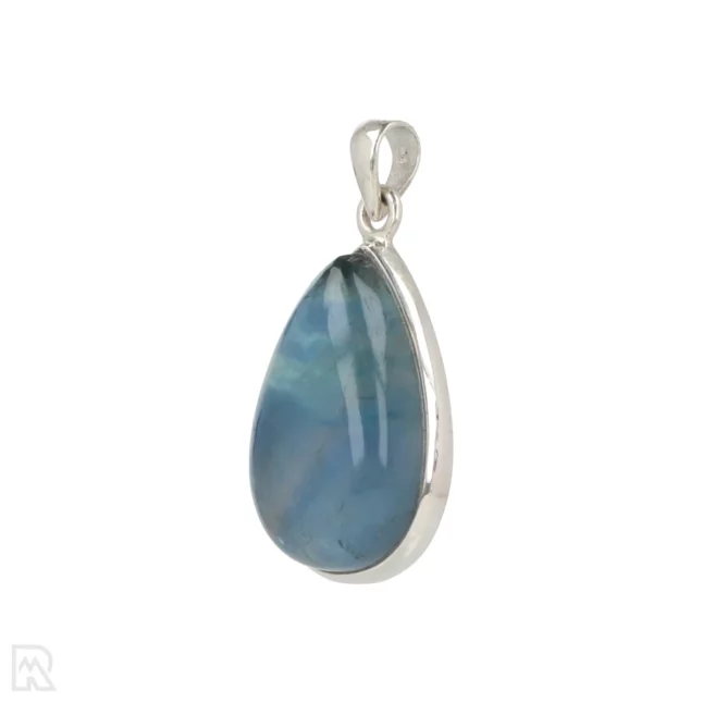 Regenboog Fluoriet Zilveren Hanger uit India met artikelnummer 19659