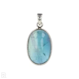 Regenboog Fluoriet Zilveren Hanger uit India met artikelnummer 19661