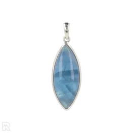 Regenboog Fluoriet Zilveren Hanger uit India met artikelnummer 19663