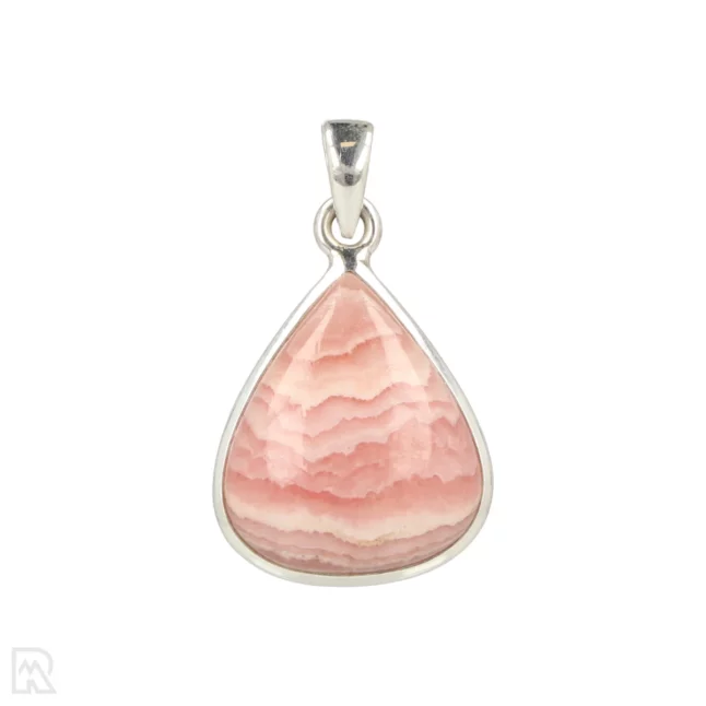 Rhodochrosiet Zilveren Hanger uit India met artikelnummer 19679