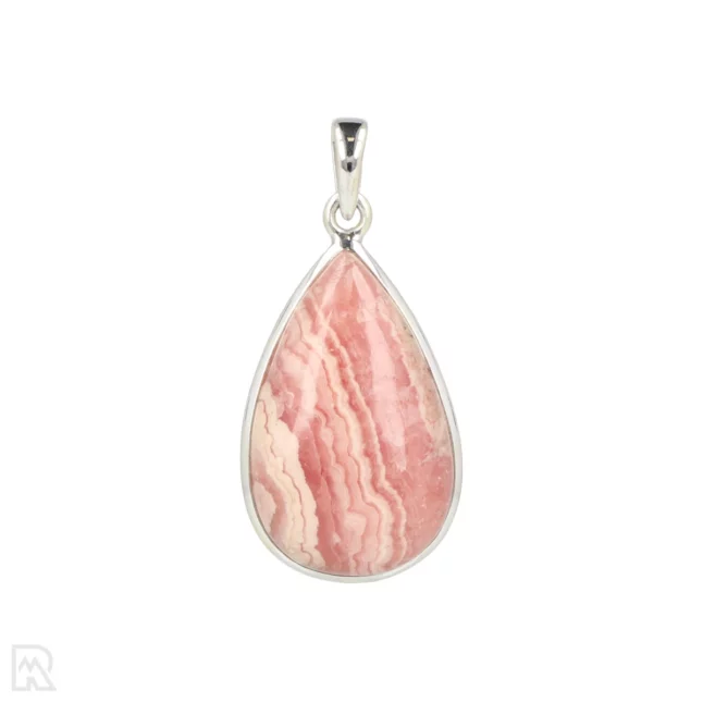 Rhodochrosiet Zilveren Hanger uit India met artikelnummer 19680