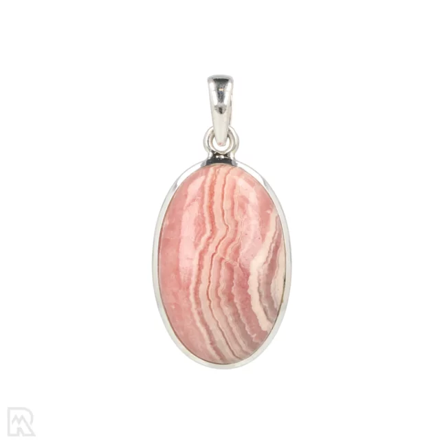 Rhodochrosiet Zilveren Hanger uit India met artikelnummer 19681